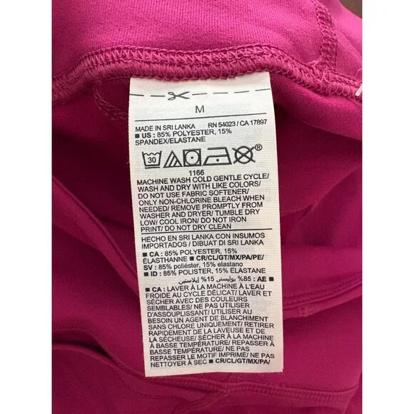 Old Navy NWT Active PowerPress High Rise Biker Shorts in Hot Pink Medium - Picture 7 of 10